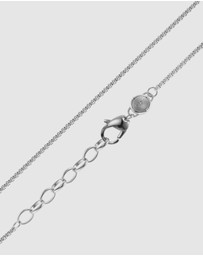 Diesel - Single Dogtags Silver-Tone Necklace