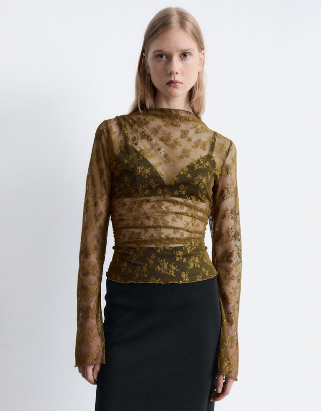 & Other Stories - Long-Sleeve Lace Top