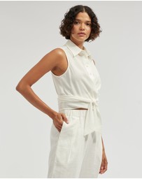 Amelius - Naomi Wrap Crop Shirt