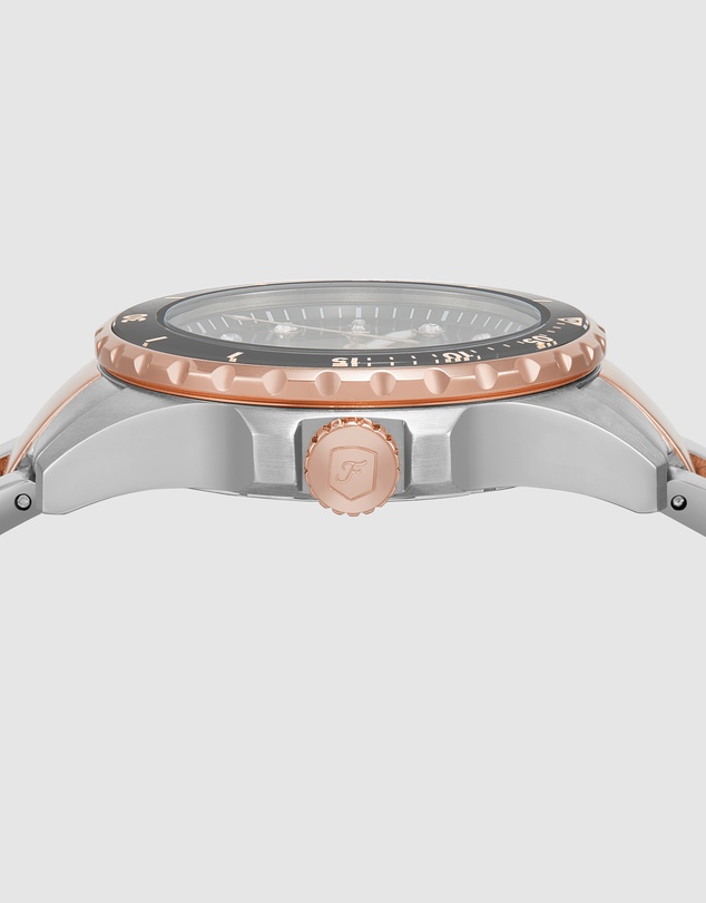 Fossil - Fossil Blue Dive Two Tone Analogue Watch
