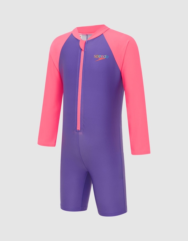 Speedo - TGRL Toddler Long Sleeve Zip Sunsuit - Babies-Kids