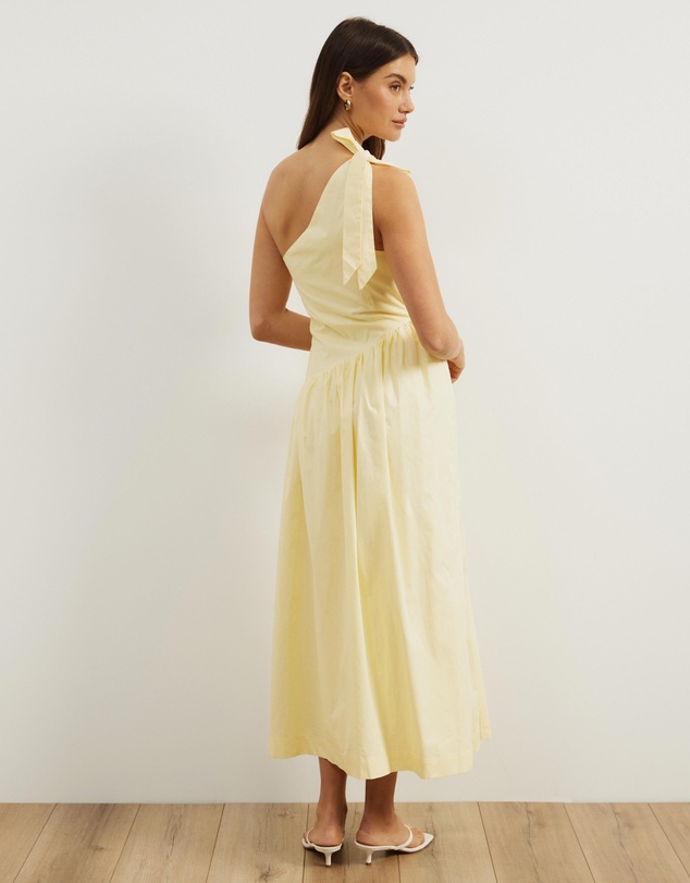Atmos&Here - Dani One Shoulder Poplin Maxi Dress
