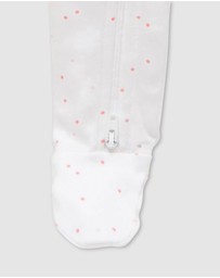 Purebaby - 2 Pack Zip Growsuit-Babies