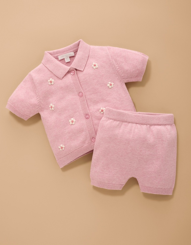 Purebaby - Knitted Embroidered Set-Kids-Babies