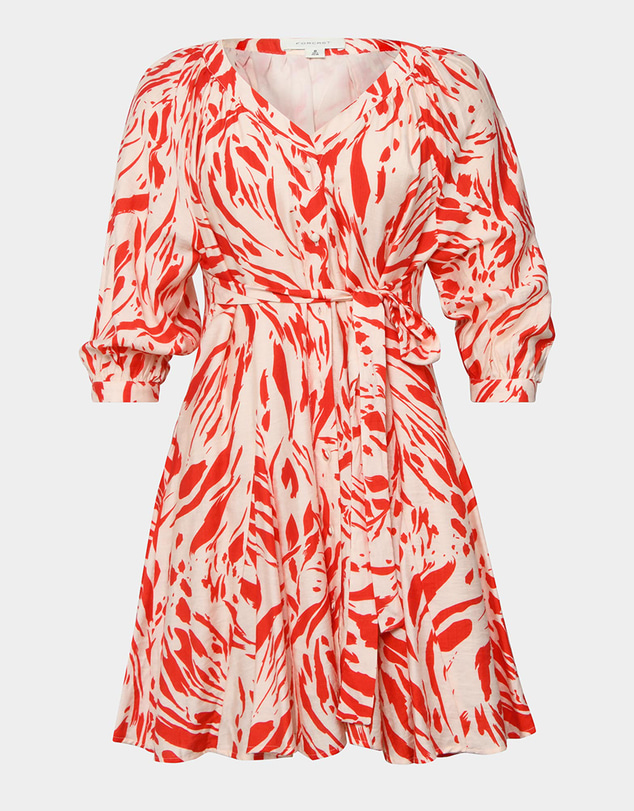 Forcast - Vienna V-Neck Tie Dress