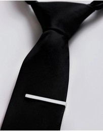 Kuzzoi - ICONIC EXCLUSIVE - Jewellery Set Tie Clip Cufflinks Basic in 925 Sterling Silver