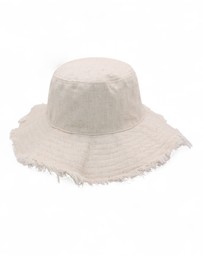 Morgan & Taylor - Cleo Linen-Blend Bucket Hat in Beige