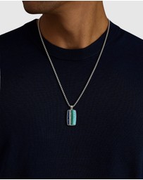 Nialaya Jewellery - Trinity Pendant Necklace in Silver