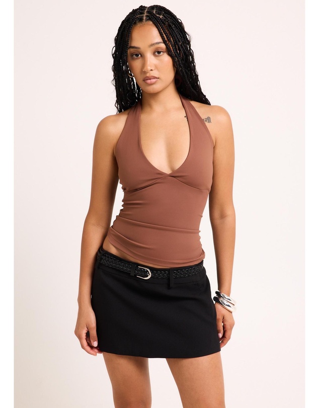 General Pants Co. Basics - Plunge Halter Top
