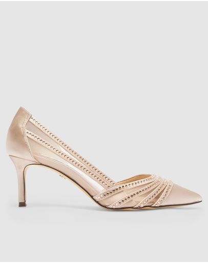 PEARL ROSE CRYSTAL SATIN