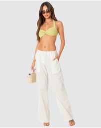 EDIKTED - Twisty Textured Bra Top
