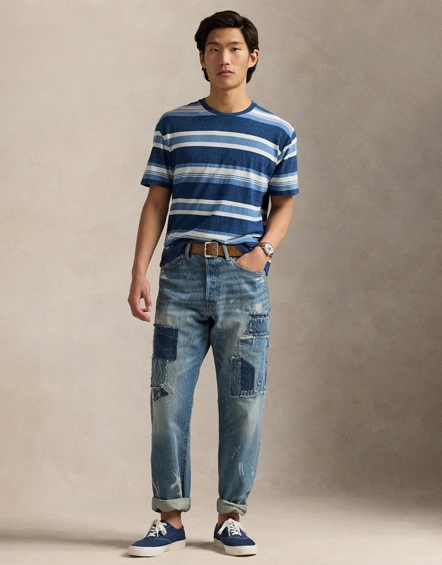 Polo Ralph Lauren - Classic Fit Striped Cotton-Linen T-Shirt