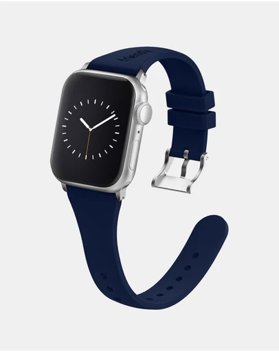 Friendie - Slim Silicone Band with Classic Silver Buckle – The Gippsland – Apple Compatible