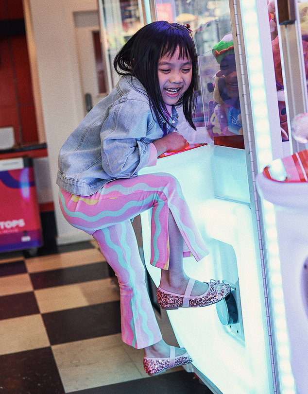 Rock Your Kid - Candy Stripe Bonnie Flare Legging