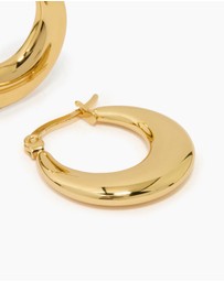 Lovisa - Waterproof Gold Plated Stainless Steel Crescent Hoop Earrings