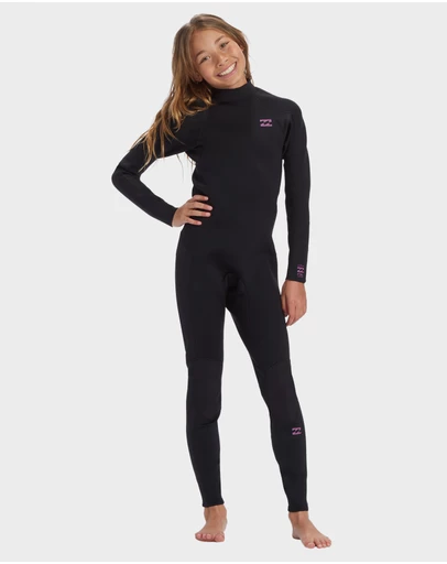 Billabong - Girls 6 to 16 3/2mm Foil Back Zip GBS Wetsuit