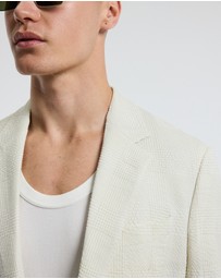 Calibre - Seersucker Check Blazer Stone