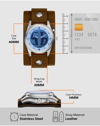 Fossil - Archival Big Tic Brown Analogue-Digital Watch