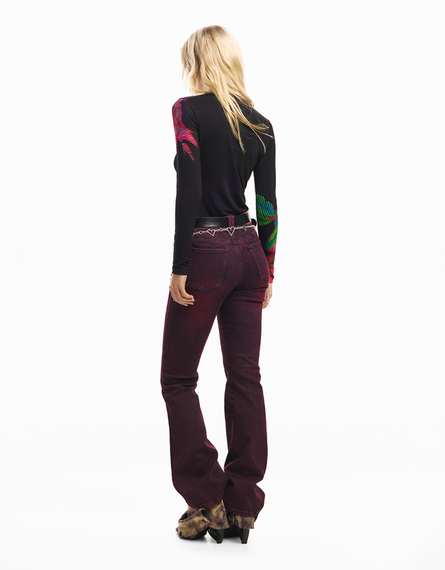 Desigual - Pixelated flower T-shirt