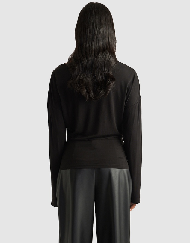 Decjuba - Tahlia Cinched Long Sleeve Top