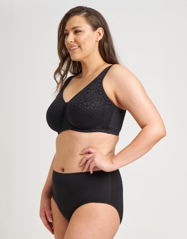 Ava & Audrey  - Ava & Audrey Millie Jacquard Mesh T-Shirt Underwire Bra