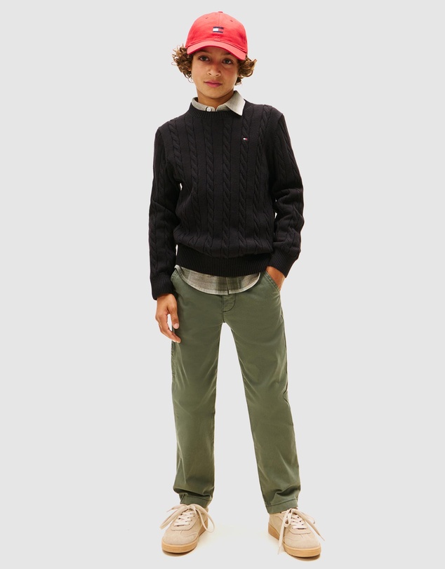 Tommy Hilfiger - Cotton Cable Sweater - Teens
