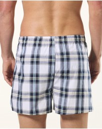 Mitch Dowd - Resort Check Cotton Boxer Short 3 Pack - Blue