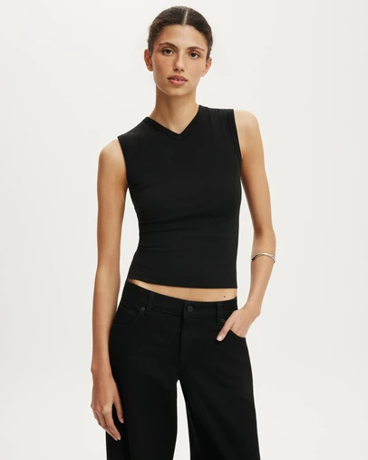 Cotton On - 90s V Neck Tank