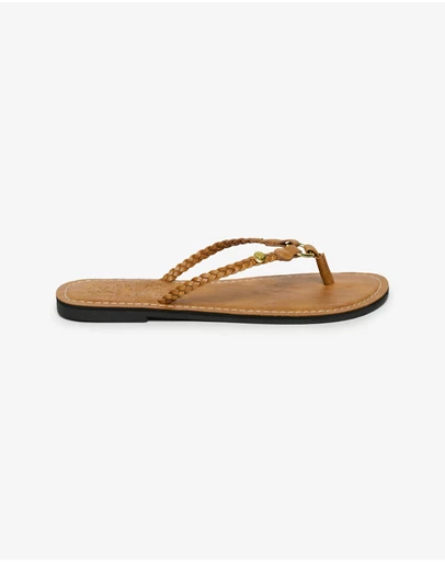 Superdry - Faux Leather Braided Flip Flop