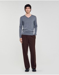 Sandro - Vneck Merinos Sweater