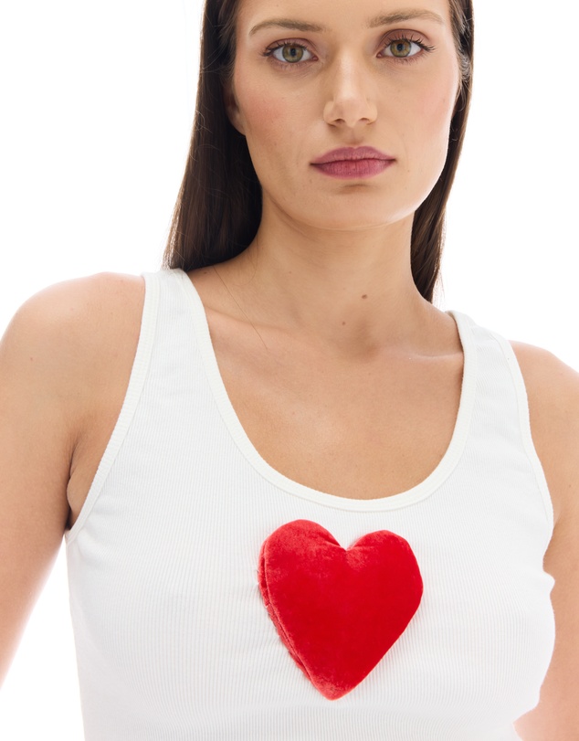 THE TALES - We Love 3D Velvet Heart Singlet