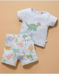 Purebaby - Short Sleep Pyjama Set -Kids-Babies