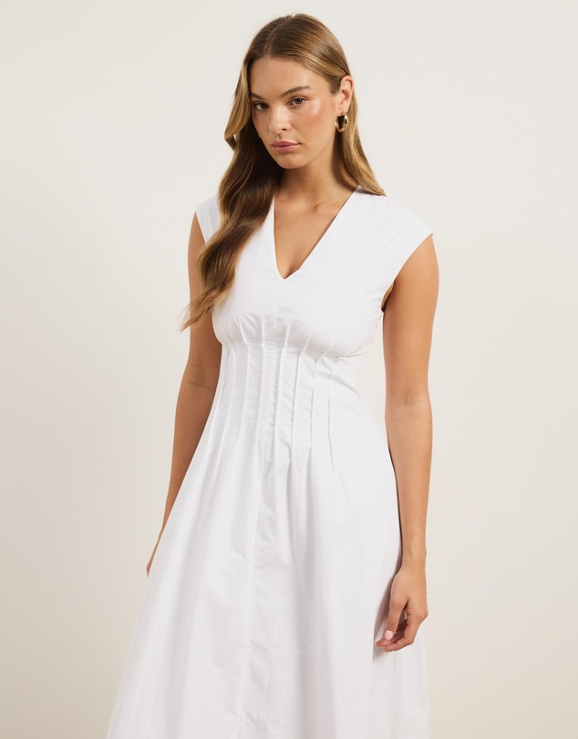 Atmos&Here - Lara Pintuck Midi Dress