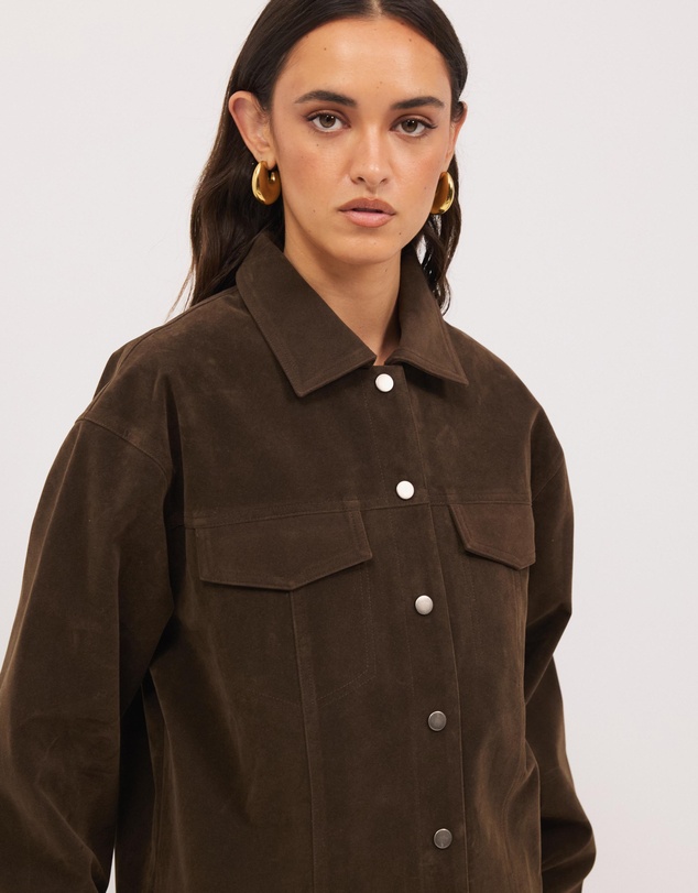 Calli - Williams Faux Suede Jacket