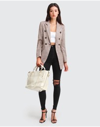 Belle & Bloom - Too Cool For Work Plaid Blazer