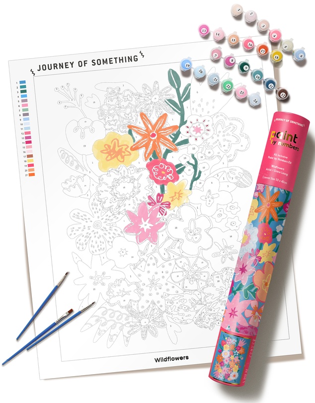 Journey Of Something - Paint by Numbers - Wildflowers
