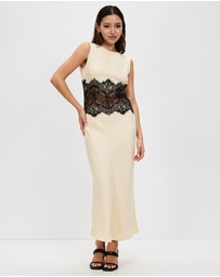 Third Form - Visions Lace Trim Tank Dress