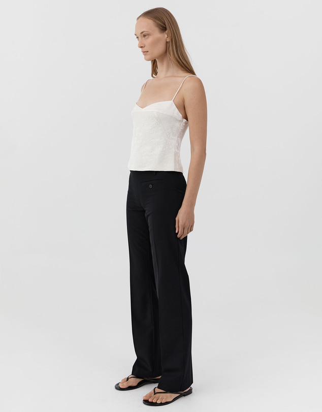 St. Agni - Silk Wool Jacquard Cami