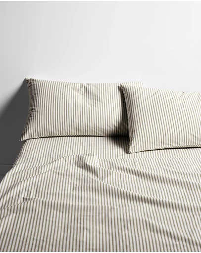 Aura Home - Ticking Stripe Sheet Set