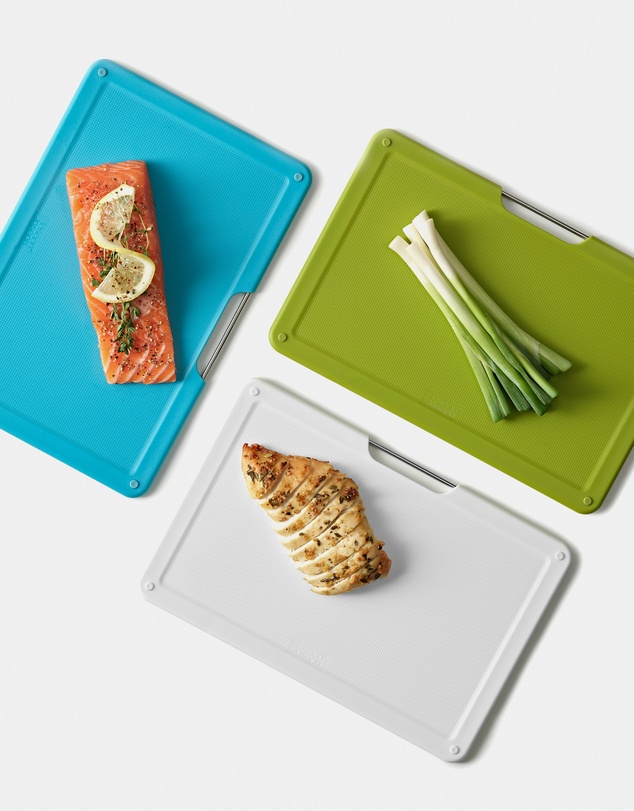 Joseph Joseph - Folio™ Slim 3-piece Under-shelf Chopping Board Set (Multicolour)