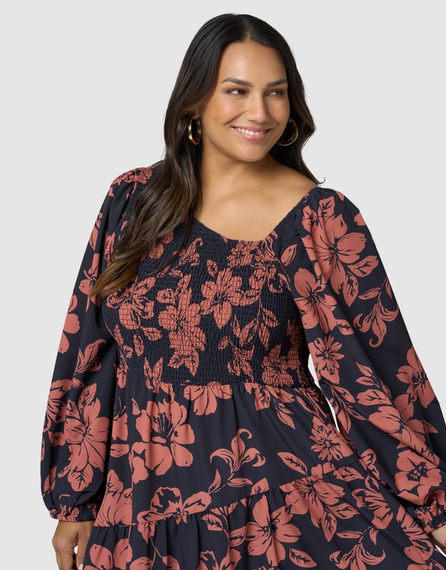 Something 4 Olivia - Lauren Asymmetric Midi Dress