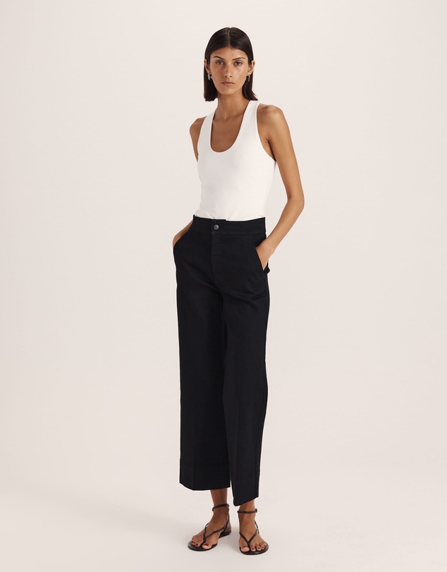 SABA - Ava Cropped Wide Leg Jean