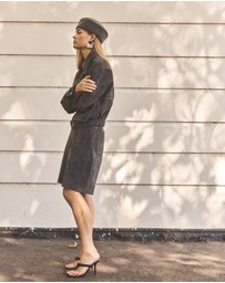 ENA PELLY - Emma Utility Suede Jacket
