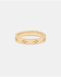 By Charlotte - Gold Stardust Ring