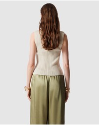 & Other Stories - Rib-Knit Collar Tank Top