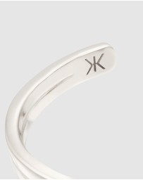 Kuzzoi - ICONIC EXCLUSIVE - Bracelet Male Bangle Twist 925 Sterling Silver