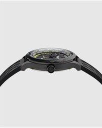 Aston Martin - GRZ IP Black Stainless Steel Black Silicone Watch