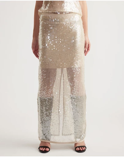 Decjuba - Frankie Sequin Maxi Skirt