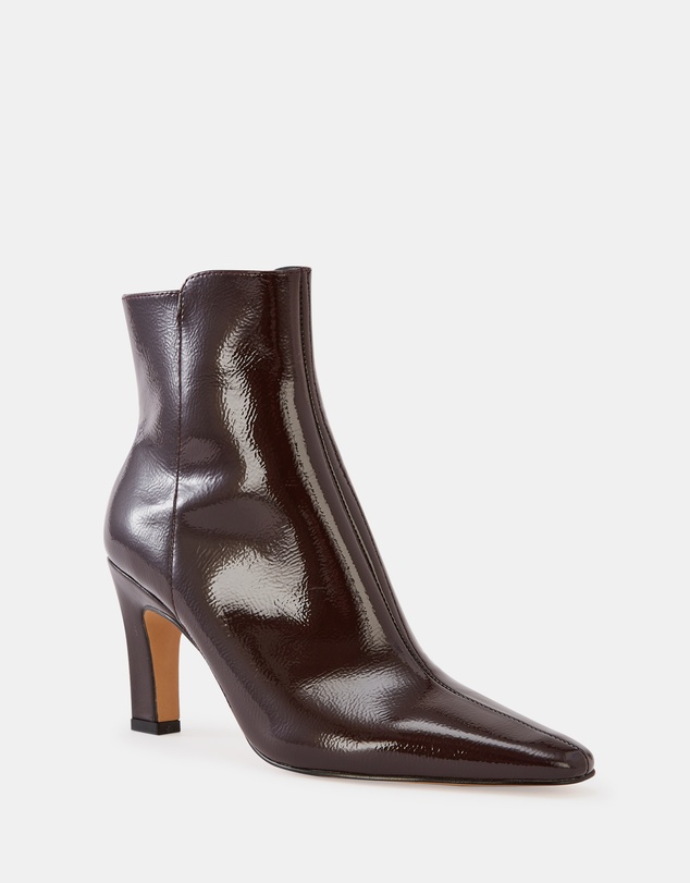 Wittner - Loz Crinkle Patent Leather Ankle Boots