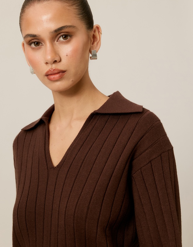 Tussah - Willow Ribbed Knit Relaxed Jumper
